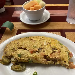 McChicken chorizo omelette