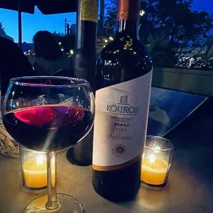 Beautiful Night to drink Greek Wine