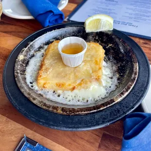 Pre flame Saganaki "Opa"