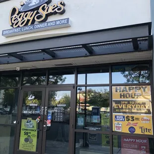 the front of a restaurant