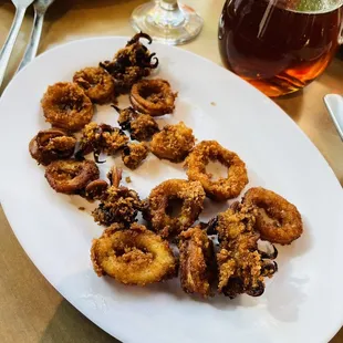 Calamari appetizer.