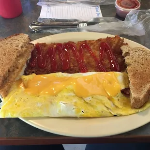 Ham and Cheese Omelet