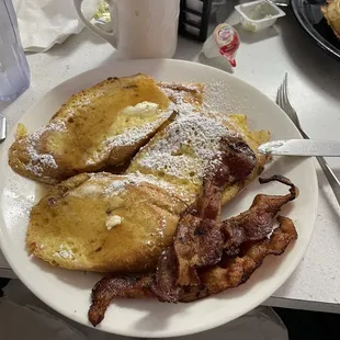 French Toast and bacon