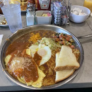 Chile Relleno and Eggs