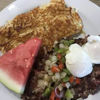 House-made Corned Beef Hash and Eggs