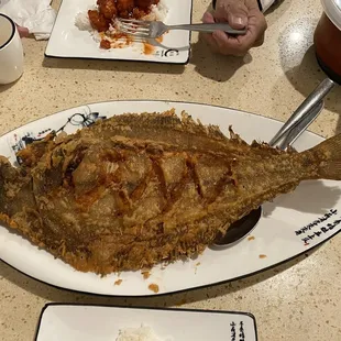 Fried Flounder.