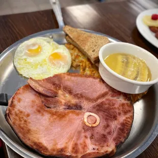 1 pound Ham Steak w/Banana Glaze. Perfect.
