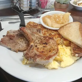 Pork Chops and Eggs
