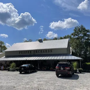 the front of the building