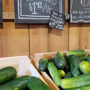 Cukes, fresh produce