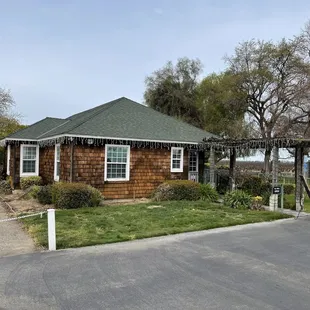 the front of the house