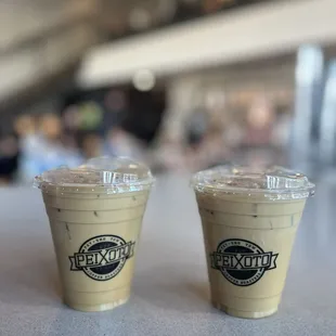 two cups of iced coffee