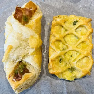 Pesto Prosciutto and Leek Parmesan