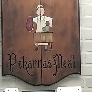 Welcome sign inside..what a fantastic place!! Great food and the smoke is AWESOME