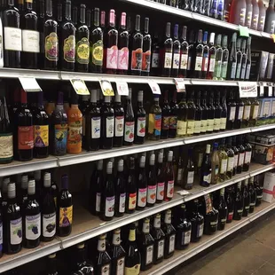 a wide selection of wines