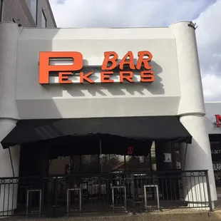 New sign for the best little bar off the strip