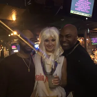 a man and a woman posing for a picture