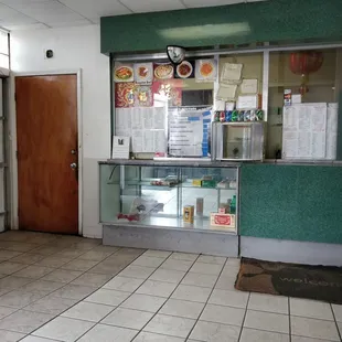 the inside of a restaurant