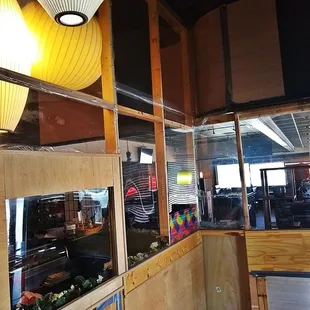 Duct Tape Plastic Panels and Good pc. Like a place in China you talk into Baby Monica