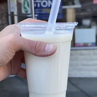 unsweetened soy milk