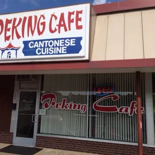 the front of the restaurant