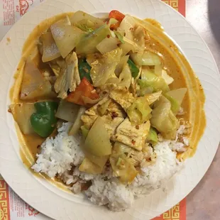 Chicken curry lunch special