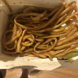 Noodles are like chewing rubber bands. Crab Rangoon&apos;s were made 3-4 days ago! The egg rolls were at least a week old or more!