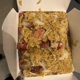 Pork fried rice. One of my faves!