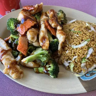 Chicken and broccoli lunch special