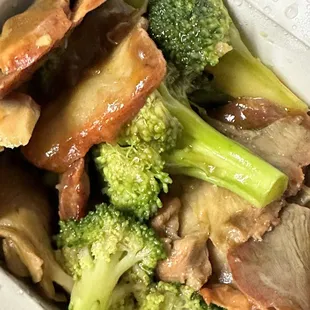 This was supposed to be pork with mushrooms.