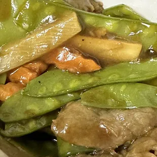 Beef w/ snow peas