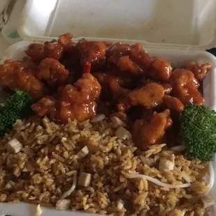 General tso chicken. $8.50