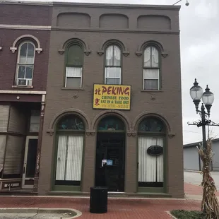 the front of the building