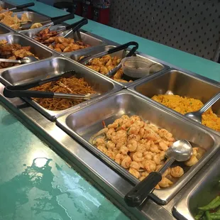 chicken wings and fried chicken, interior