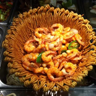 a variety of food items