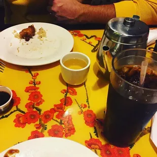 a plate of food on a table