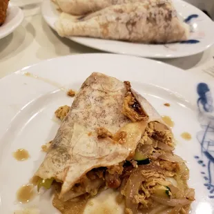 Mu shu pork  - bland to the point of being flavorless