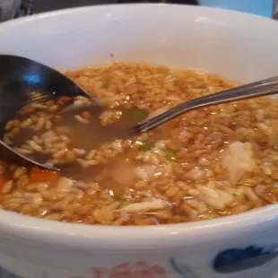 Sizzling Rice Soup
