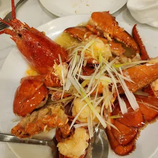 Lobster scallion ginger