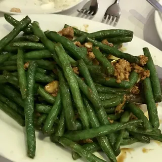 V1. Sauteed String Beans with Minced Pork