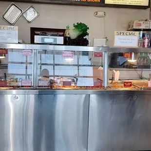 the counter area of the restaurant