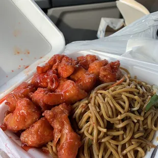 I tried to capture the smoke  coming off the food..