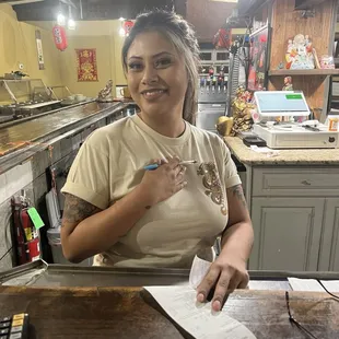 Wendy an awesome waitress