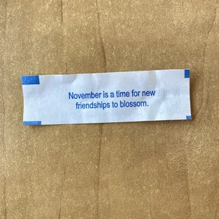 Calendar noted.  We will absolutely be revisiting a potential blossoming situation in November.