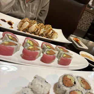 sashimi, sushi and sashimi, food, sushi