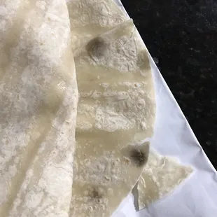 Moldy tortilla  yuck