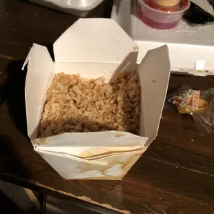 Fried Rice, disgusting, dry &amp; plain