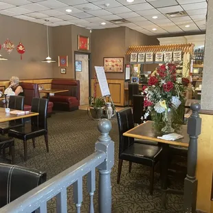 the interior of a restaurant