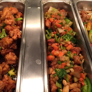 chicken wings and fried chicken, interior