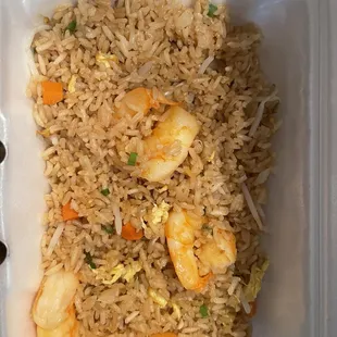 Shrimp, fried rice